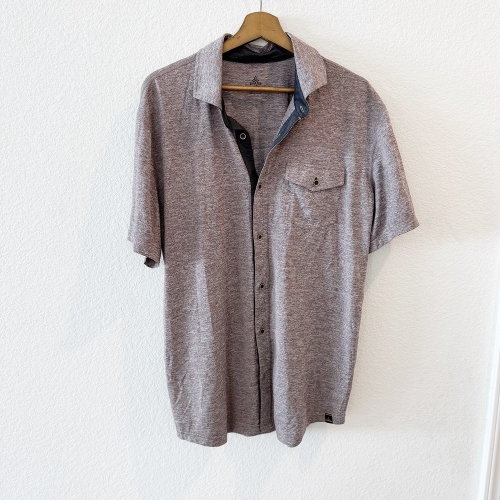Prana- Men’s Stroud Short Sleeve Button Up Shirts Size XL